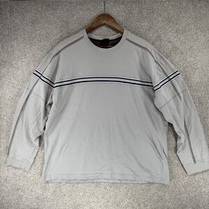 VTG Y2K XG Xtreme Gear Long Sleeve Shirt XL Stripe Skater Grunge Retro Casual